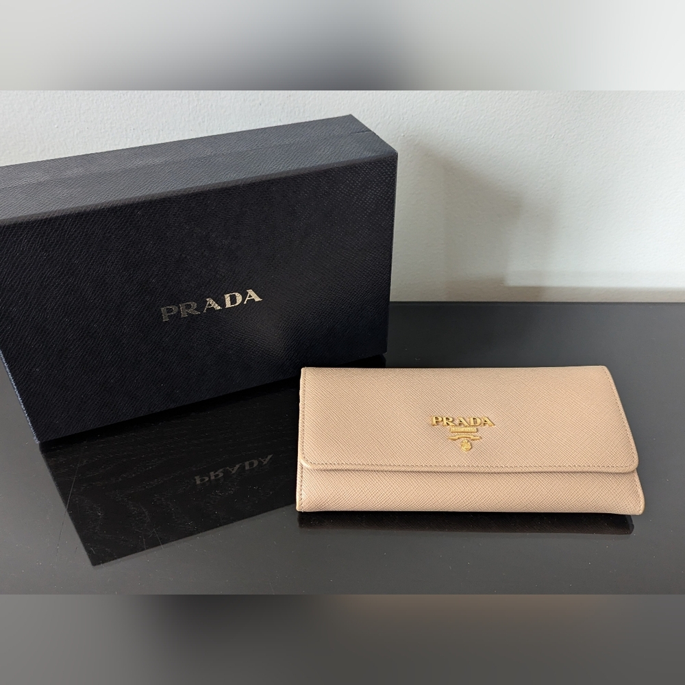 Prada Saffiano Continental Wallet